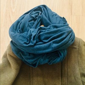 American Apparel jersey infinity scarf in teal